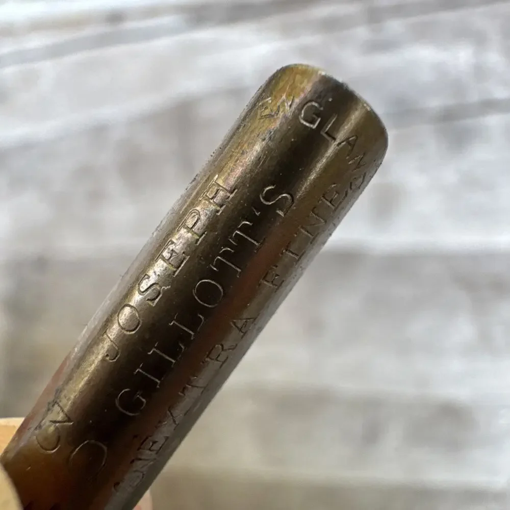 Antique Mable Todd & Co. No. 1 Pearl Shaft Dip Pen Gold Scroll & Seamless 5 G